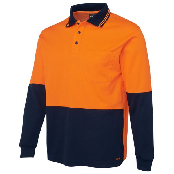 JB's Hi Vis L/S Cotton Back Polo Thumbnail