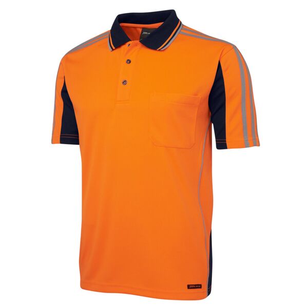 JB's Hi Vis S/S Arm Tape Polo Thumbnail