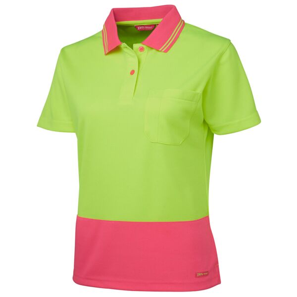 JB's Ladies Hi Vis S/S Comfort Polo Thumbnail