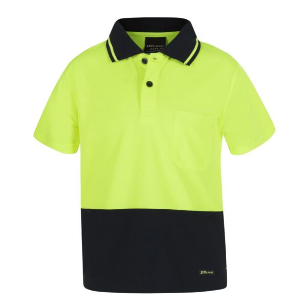 JB's Hi Vis KidsNon Cuff Trad Polo Thumbnail