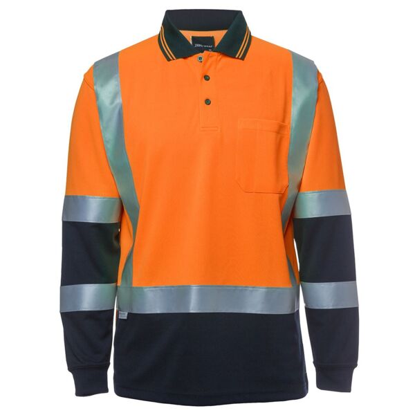 HI VIS L/S D+N H PATTERN TRAD POLO Thumbnail