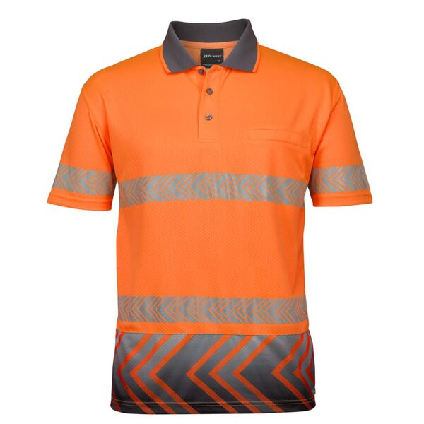 HI VIS S/S ARROW SUB POLO WITH SEGMENTED TAPE Thumbnail