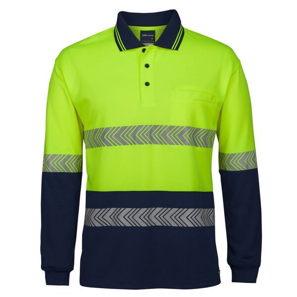 HI VIS L/S SEGMENTED TAPE POLO Thumbnail