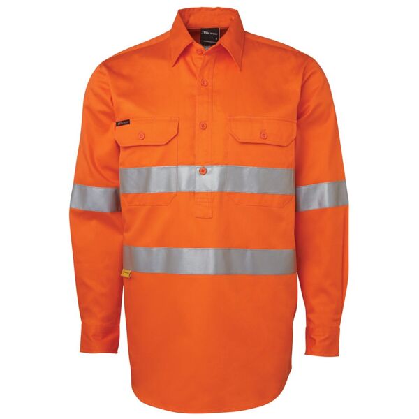 JB's Hi Vis (D+N) Close Front L/S Shirt Thumbnail