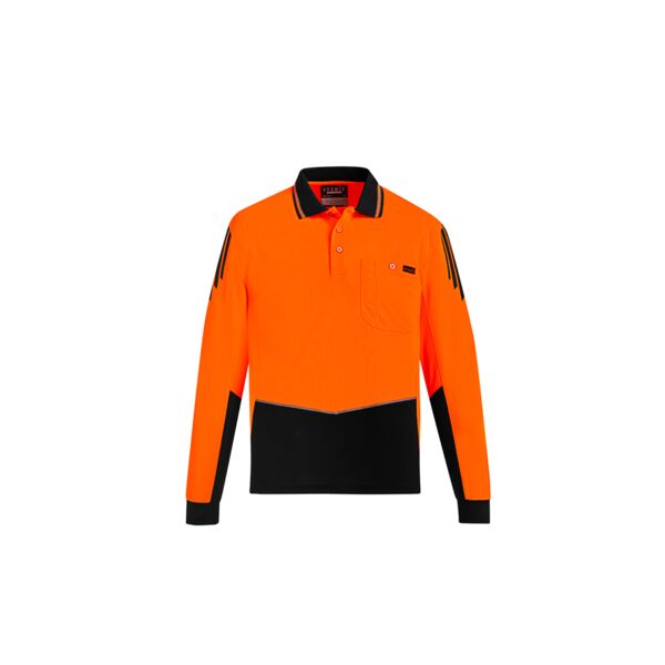 MENS HI VIS FLUX L/S POLO Thumbnail