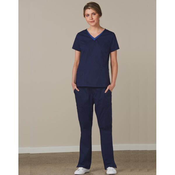 Shiny LADIES SEMI-ELASTIC WAIST TIE SOLID COLOUR SCRUB PANTS M9720 LADIES SEMI-ELASTIC WAIST TIE SOLID COLOUR SCRUB PANTS Thumbnail