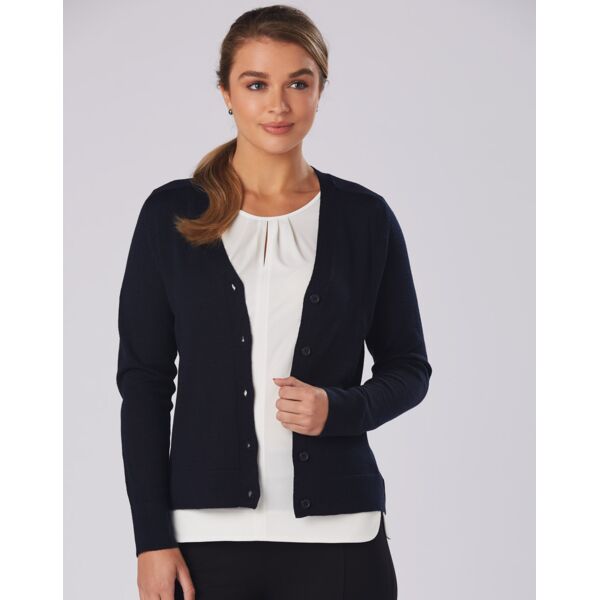 Women's V-Neck Long Sleeve Cardigan Thumbnail