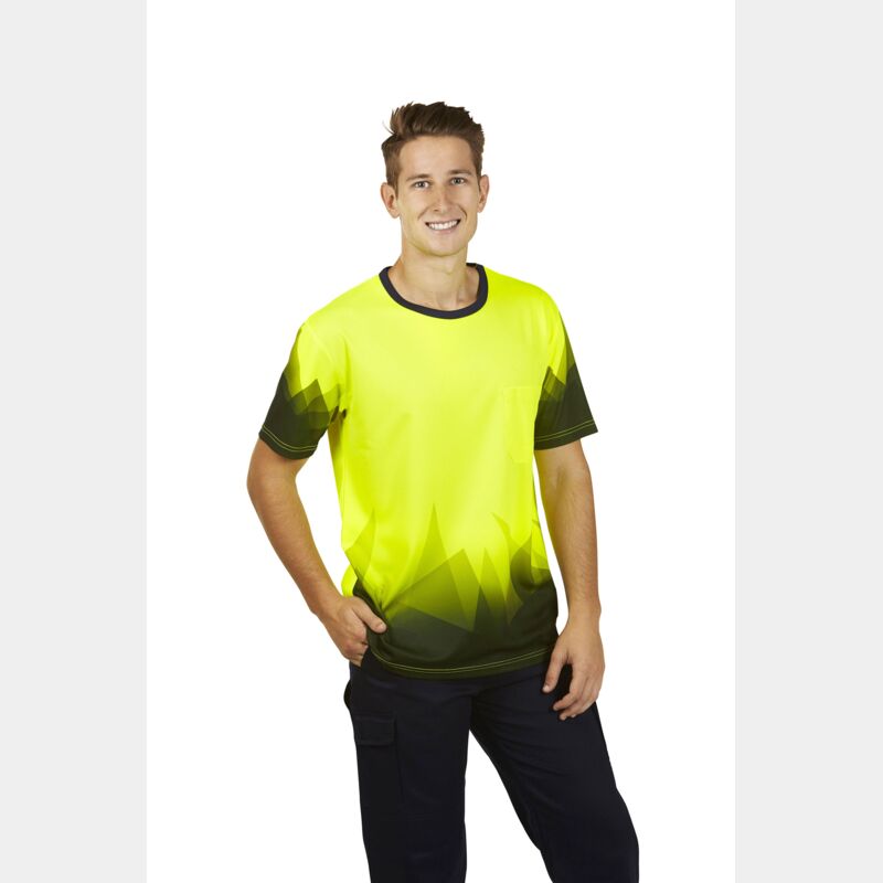 Triangular Sublimation Hi Vis T-Shirt  Thumbnail