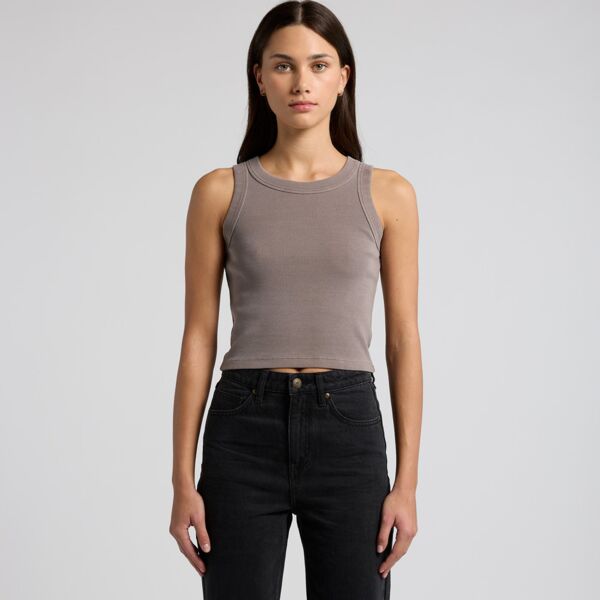 AS Colour WOS FADED ORGANIC RIB CROP TANK 4035 WOS FADED ORGANIC RIB CROP TANK Thumbnail