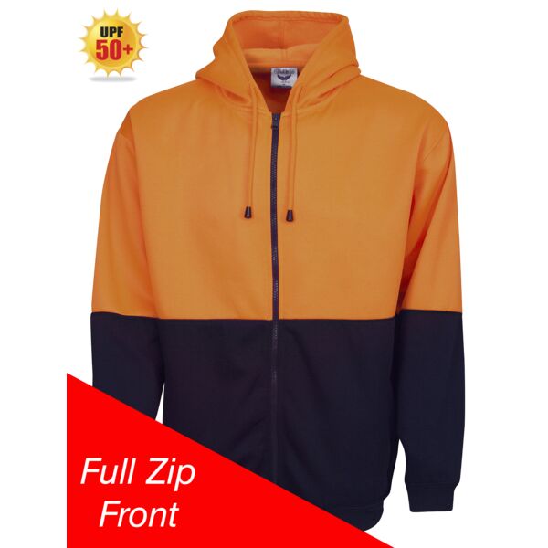 Hi Viz Hoodie With Zip F94 Hi Viz Hoodie With Zip Thumbnail