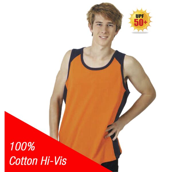 100% Cotton Hi-Vis Singlet S84 100% Cotton Hi-Vis Singlet Thumbnail