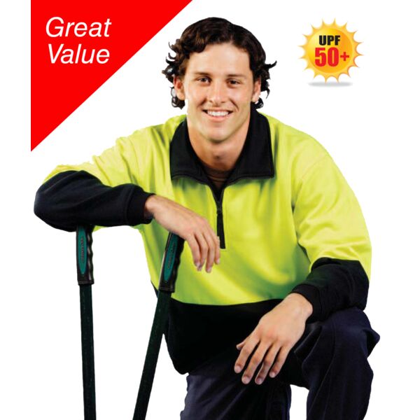 HI-VIZ POLY COTTON FLEECE JUMPER F85 HI-VIZ POLY COTTON FLEECE JUMPER Thumbnail