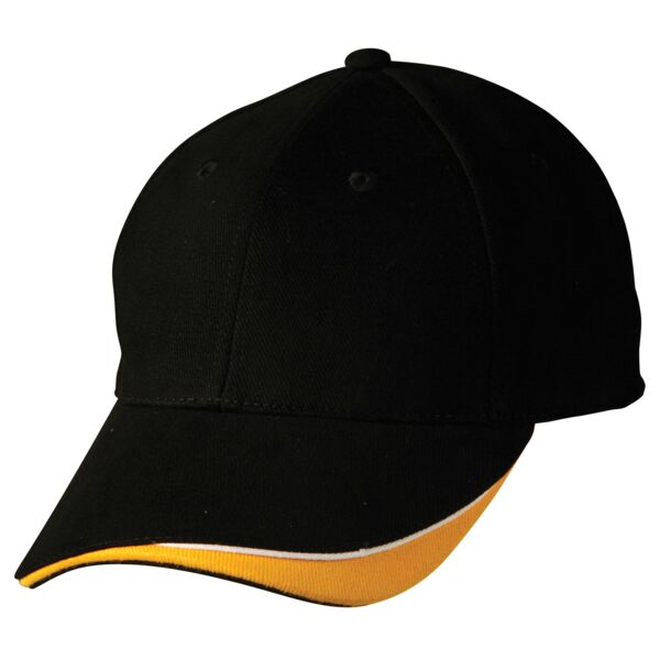 Shiny Triple Sandwich Peak Cap CH68 Triple Sandwich Peak Cap Thumbnail