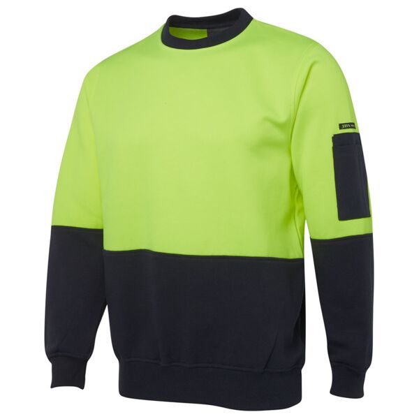 JB's wear JB's Hi Vis Fleecy Crew 6HVCN JB's Hi Vis Fleecy Crew Thumbnail