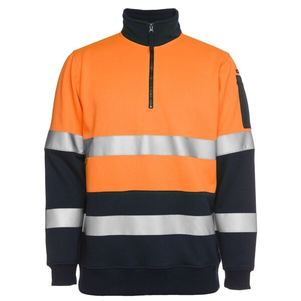 JB's wear HI VIS 1/2 ZIP (D+N) FLEECY SWEAT WITH REFLECTIVE TAPE 6HZFS HI VIS 1/2 ZIP (D+N) FLEECY SWEAT WITH REFLECTIVE TAPE Thumbnail