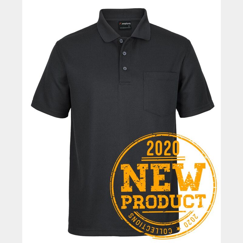 PODIUM WAFFLE POCKET POLO Thumbnail