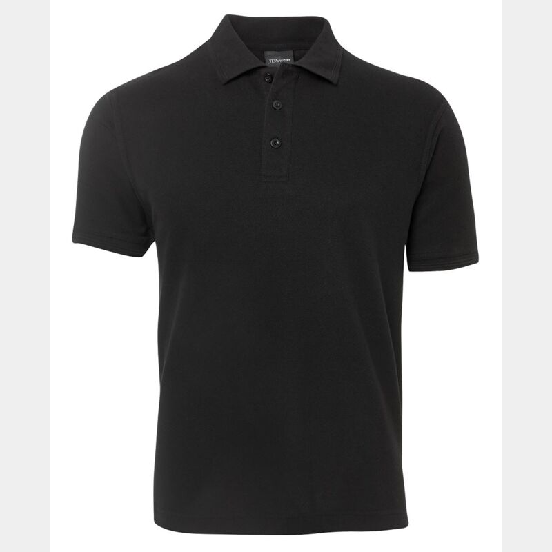 JB's Pique Polo Black Thumbnail