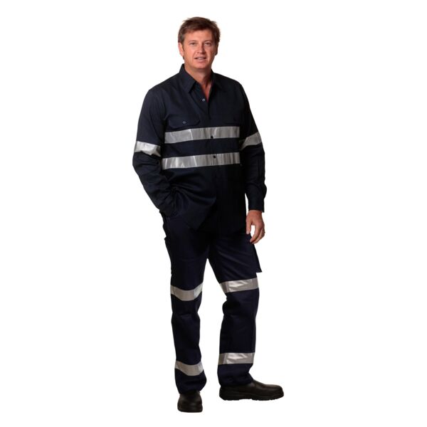 PRE-SHRUNK DRILL PANTS WITH 3M TAPES Stout Size Thumbnail