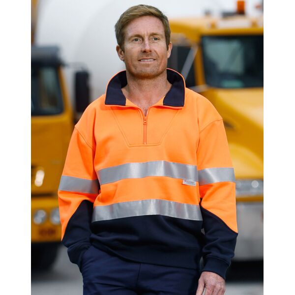 Shiny HI-VIS LONG SLEEVE FLEECE SWEAT SW14 HI-VIS LONG SLEEVE FLEECE SWEAT Thumbnail