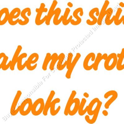 DOES THIS SHIRT MAKE MY CROTCH LOOK BIG Thumbnail